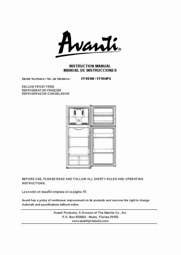 Avanti Refrigerator FF994PS-page_pdf